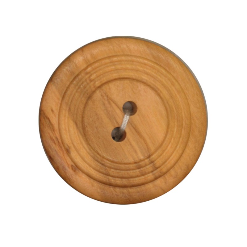 Botón de madera grande