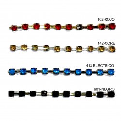 Cristal de strass engarzado...