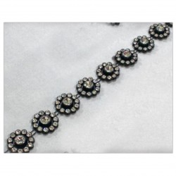 Pasamanería strass flor 15...