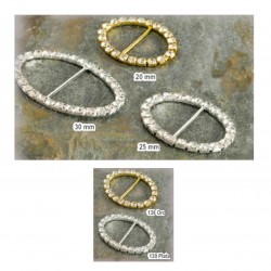 Hebilla strass ovalada...