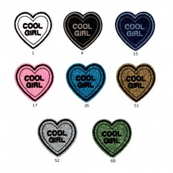 Aplique corazón purpurina...