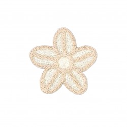 Aplique flor bordada coser...