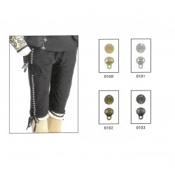 Botones metálicos con...