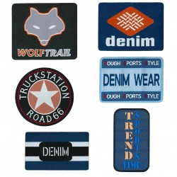 Apliques denim...