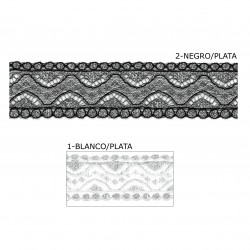 Puntilla nylon plateada 35...