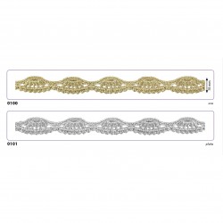 Encaje guipour metalizado...
