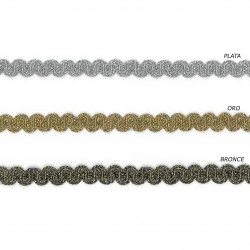 Pasamanería metalizad 13 mm...