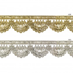 Encaje guipour metalizado...