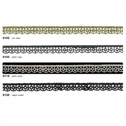 Encaje guipour metalizado...