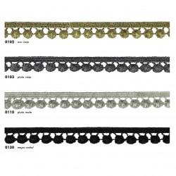 Encaje guipour  metalizado...