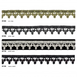 Encaje guipour metalizado...