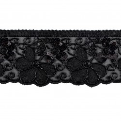 Pasamanería tul con adornos...