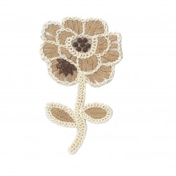 Aplique flor bordada (Ref....