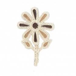 Aplique flor bordada (Ref....