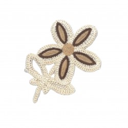 Aplique flor bordada (Ref....