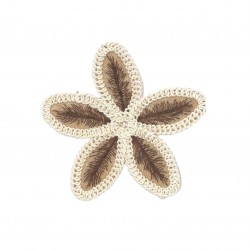 Aplique flor bordada (Ref....
