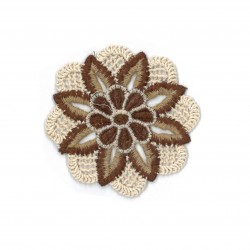 Aplique bordado flor (Ref....