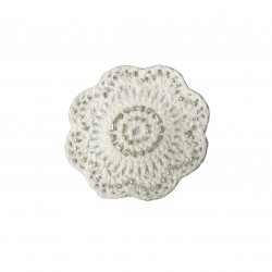 Apliques flor bordada con...