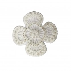 Apliques flor bordada con...