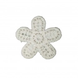 Aplique flor bordad con...